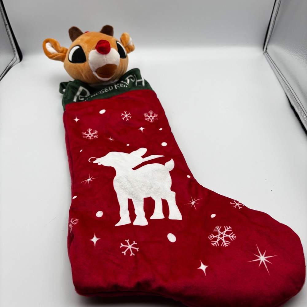 Rudolph Red-Nosed Reindeer&Bumble Abominable Snow Monster Christmas Stocking Set
